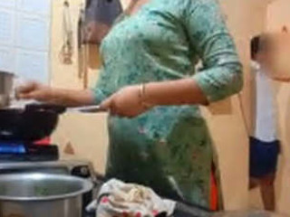 Practice the exhilarate of having sex with a maid in the kitchen