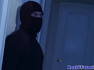 Housewife analed by a midnight burglar