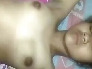Youthful gal Desi is pulverized very rock hard until she jizz on her gash vid