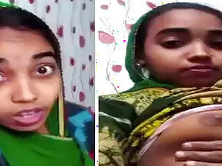 19-year-old Bengali  licks fuckbox and jacks off with fingers