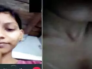 Pretty girl without bra in whatsapp talk