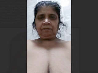 Granny from India showcases finger play on camera