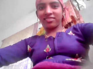 A warm blondie Indian female jacking in public