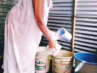 Priya bhabhi showers with big mangoes