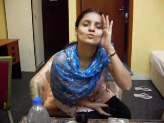 School girl and her lover have joy in a hostel on a weekend getaway