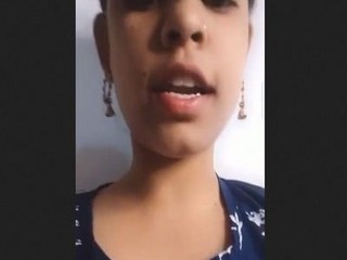 Big-boobed Desi stunner flaunts her giant tits and cootchie for the camera