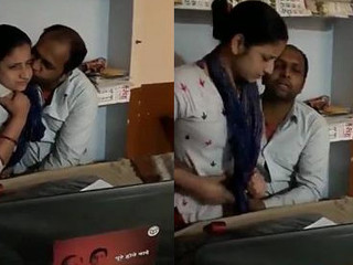 Teacher-student affair: Lecturers room at college hour S