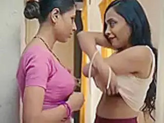 Red-hot Indian babe with enormous orbs gets  in solo vid