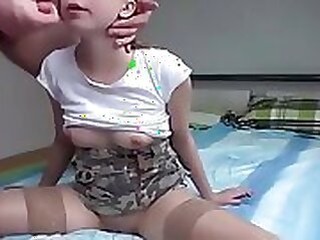 Big-boobed amateur dual squad rectal pounding
