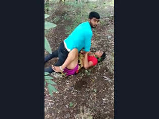 Randi's outdoor fuckin' with a nasty stud