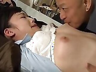 Extraordinaire chinese  woman uniform 3 way humped