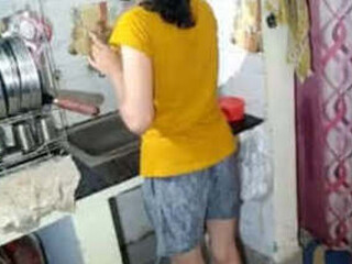 Desi Savitha gets boned in the kitchen by her paramour