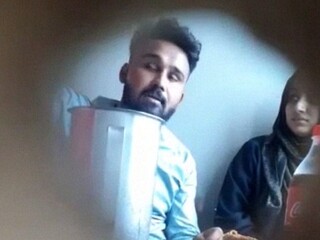 Mallu gf gives knocker rubdown in restaurant