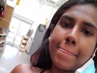 Tamil chick flaunts her forms in public mall
