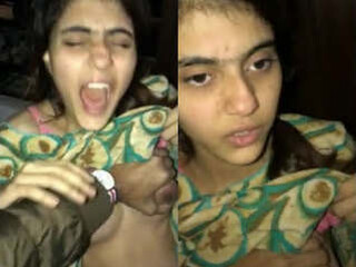 Indian cherry Latina gets her very first time with a dude