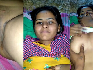 Observe a bootylicious girl's hefty jugs and slit in activity