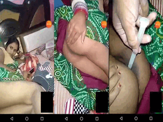Indian wifey has anal fuck-fest with candle
