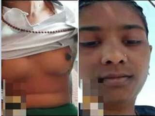 Indian chick with petite udders and tight labia gets nasty in part 1