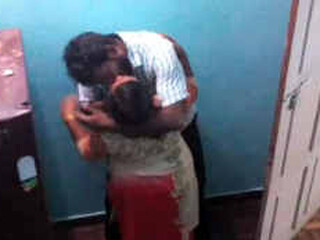 Aunty Mallu's secret affair caught on camera by a spycam