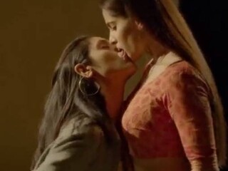 Voluptuous Indian lezzies in a sultry make-out session