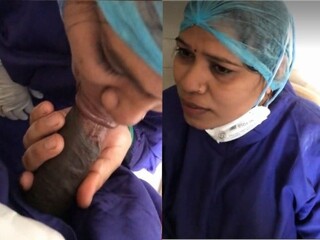 Desi nurse gives oral  to a patient in a MMS scandal