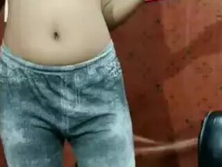 Mind-blowing nymph reveals her funbags on live television