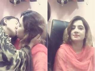 2 youthful Desi nymphs indulge in girl-on-girl kissing