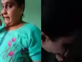 Big-boobed auntie with practice gives oral sheer pleasure
