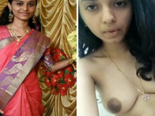 Desi stunner flaunts her inborn assets and unshaven honeypot